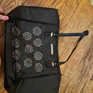 Nine West Black Tote with Floral Cutout
